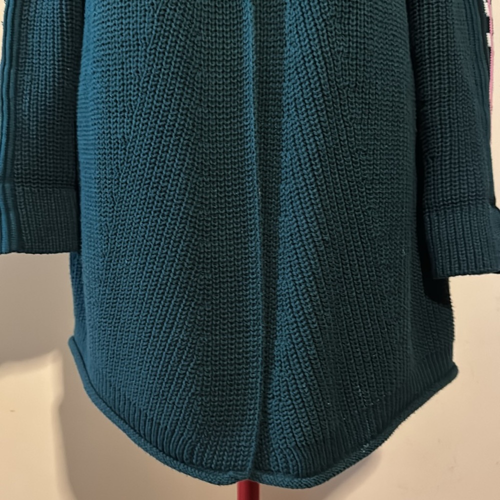 Marc Cain Green Knit Open Front Sweater Cardigan - Picture 10 of 16